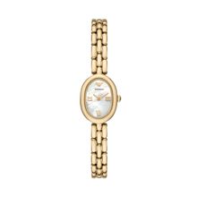 Emporio Armani AR11721 Damenuhr – Elegante goldene Armbanduhr mit Perlmuttzifferblatt