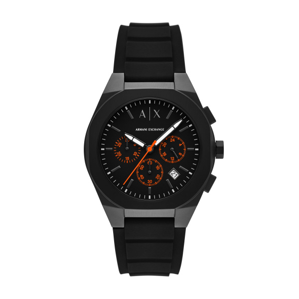 Armani Exchange AX4198 Herrenchronograph – Schwarzes Silikonarmband & sportlich-elegantes Design
