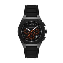 Armani Exchange AX4198 Men's Chronograph – Black Silicone Strap & Sporty-Elegant Design