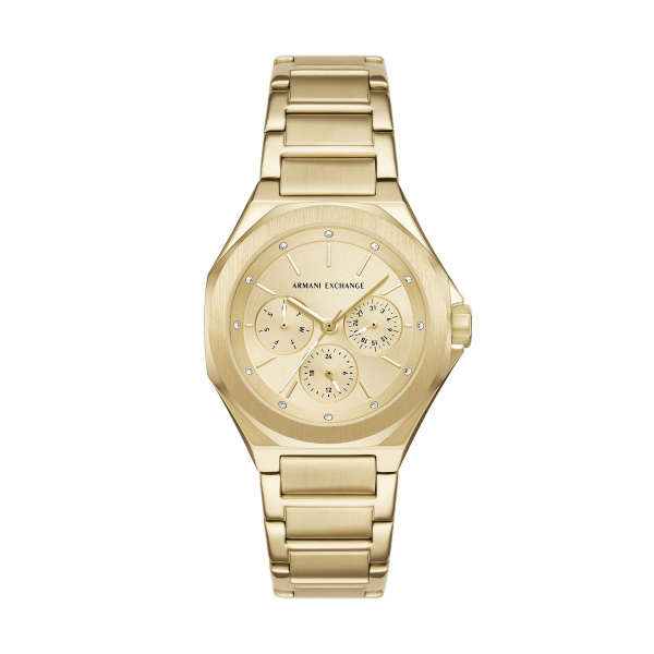 Armani Exchange AX4624 Damen Uhr – Goldfarbene Eleganz mit modernem Chic