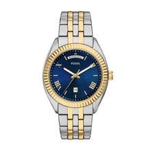 Fossil Men’s Watch FS6141 – Two-Tone Stainless Steel Elegance with Blue Dial