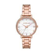 Michael Kors Damen Uhr MK4917 – Elegante Roségold Uhr mit Kristallakzenten