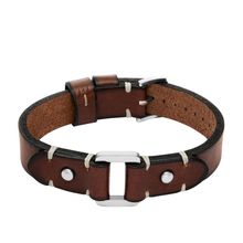 Fossil JF04942040 Men Bracelet Leather Brown