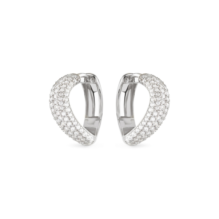 GUESS SILVER JSBE05076JWRHT-U Pavé Ohrringe