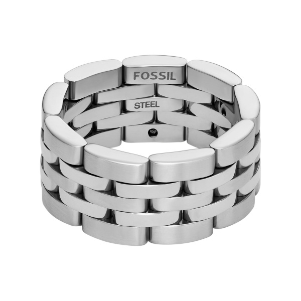 Fossil JF04826040 Herrenring Silberfarben