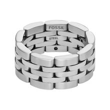 Fossil JF04826040 Silver-Colored Men’s Ring