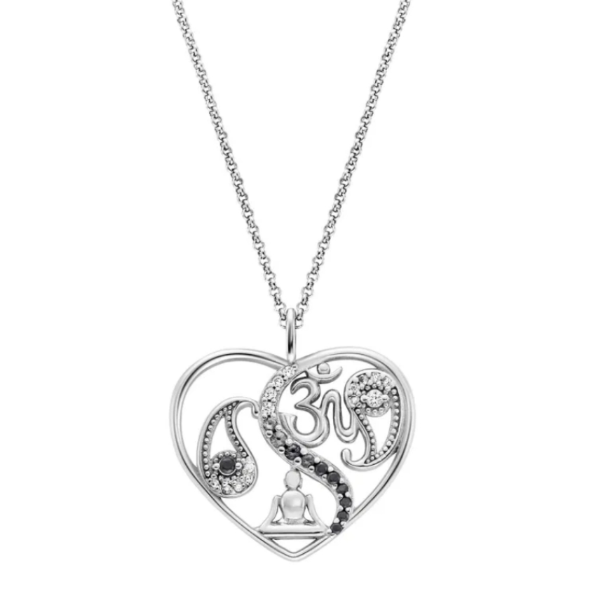 Engelsrufer ERN-YIYAHEART-26-Z Yin Yang Damen Halskette