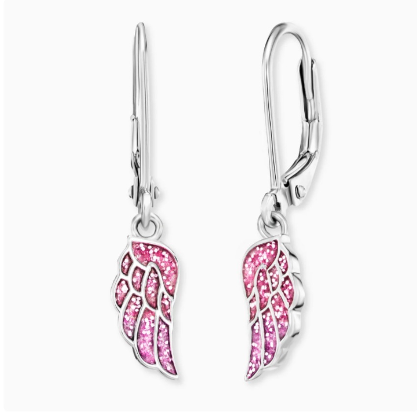 Herzengel HEES-GLITTERWING-H Kinder Ohrringe