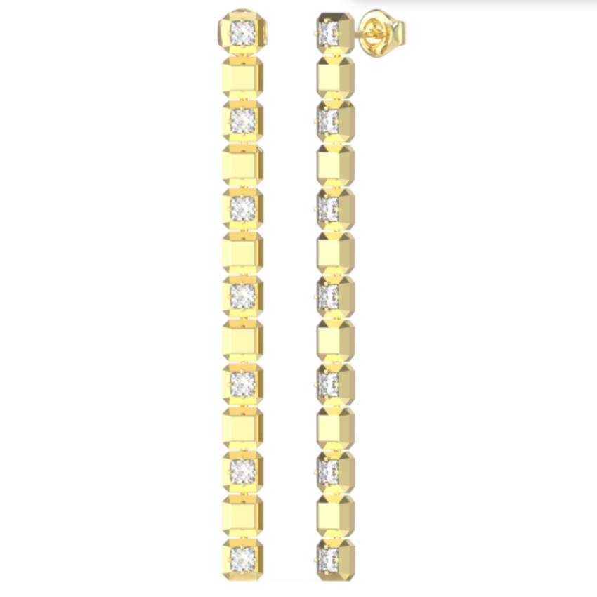 Guess JUBE06173JWYGT-U Ace Of Diamonds Damen Ohrringe