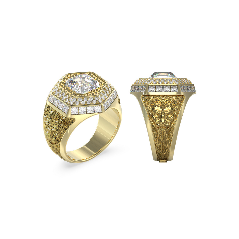 Guess JUMR06009JWAG Lion King Herren Ring