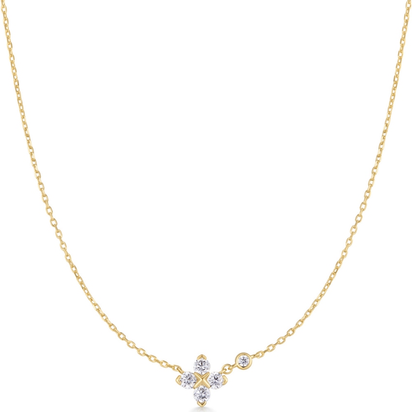 Ania Haie N074-04G Goldkette Funkelndes Kreuz