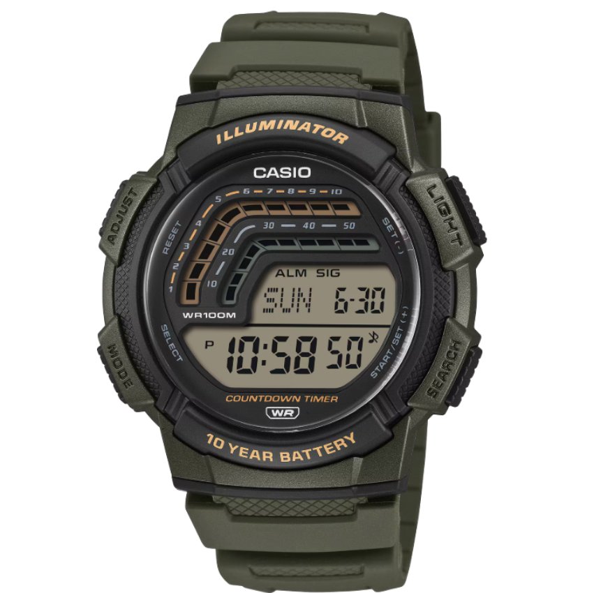 Casio Timeless Collection WS-1800-3AVEF Herrenuhr