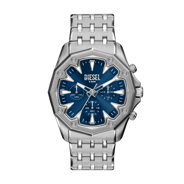 Diesel DZ4706 Uhr Chronograph Blau Silber