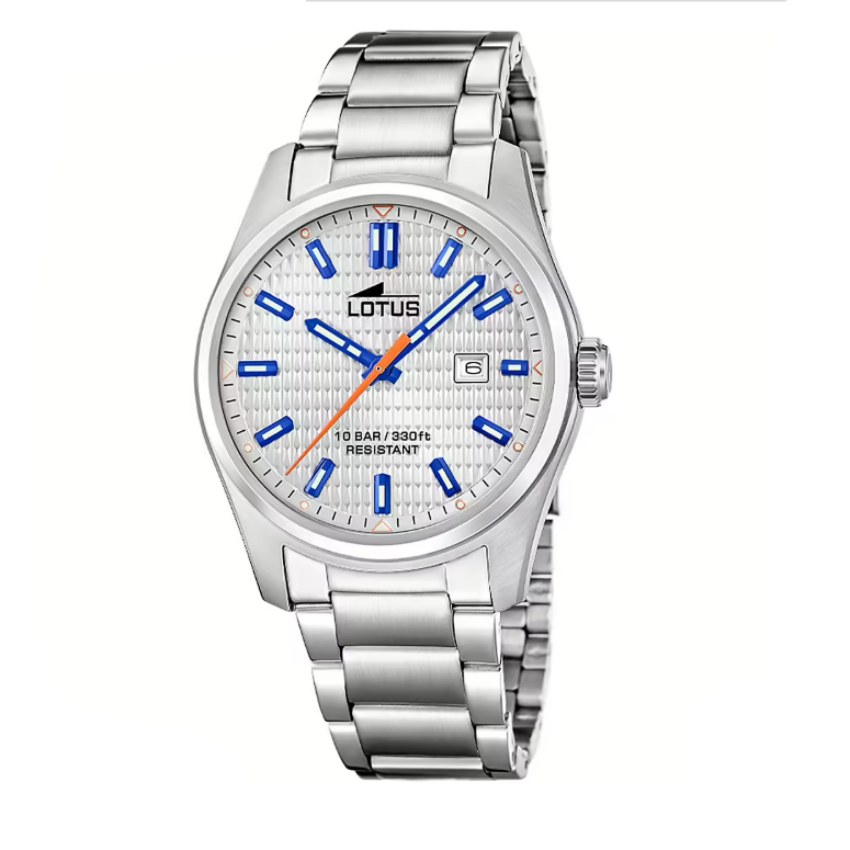 Lotus 19060/3 Acero Clasico Herrenuhr