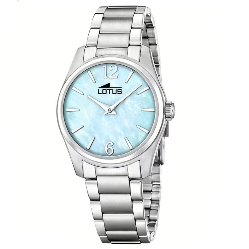 Lotus 19061/3 Acero Clasico Damenuhr