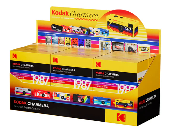 Display Kodak Chamera Packung mit 6 Digitalkameras Schlüsselanhänger Überraschungspackung