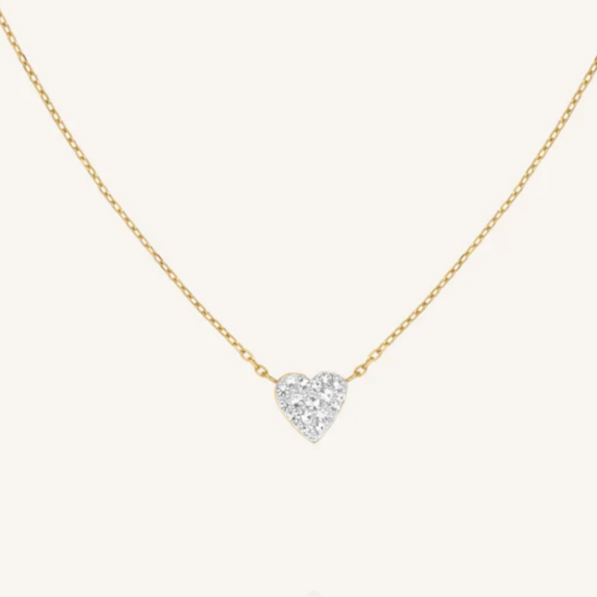 Rosefield JNPHG-J1273 Pave Heart Damen Halskette