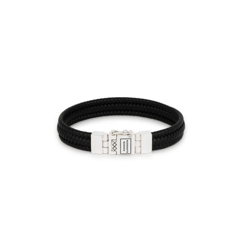Buddha to Buddha 001J0518103 Edwin Small Leather Black Herren Armband