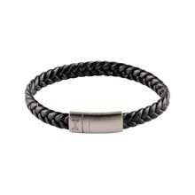 AZE Jewellery AJ-BL403-A Signle Flat String Black Junior Armband