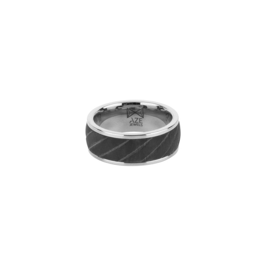 AZE Jewellery AZ-RG005-A-0 Carbon - Inox Herren Ring