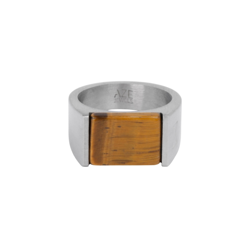 AZE Jewellery AZ-RG007-A-0 Signet Rocks Tiger Herren Ring