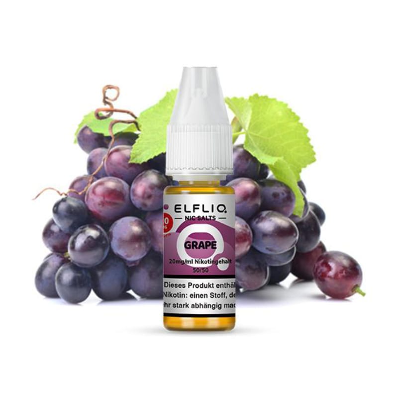 Elfbar Elfliq Grape Nikotinsalz Liquid 10 ml |