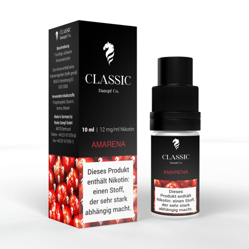 Classic Dampf Amarena Fertigliquid 10 ml |