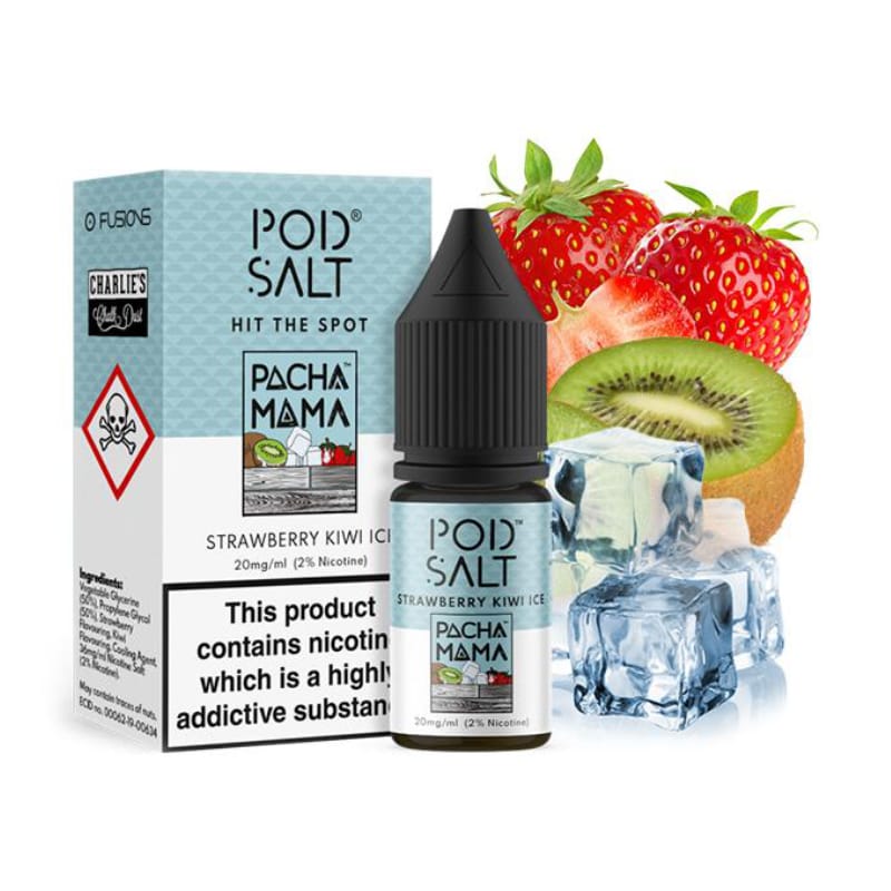 Pod Salt Fusions Strawberry Kiwi Ice Nikotinsalz Liquid 10 ml 20 mg |