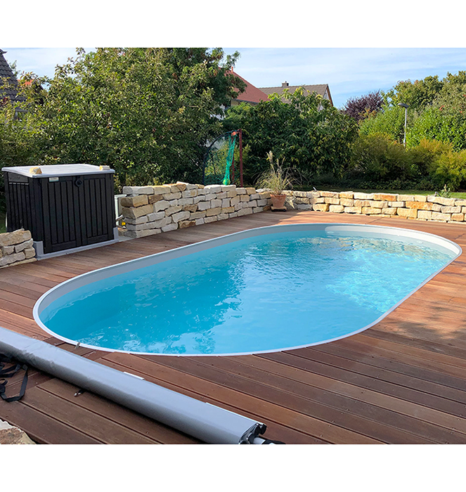 [Paket] conZero Ovalpool PremiumKomplettset Poolbau ohne Beton