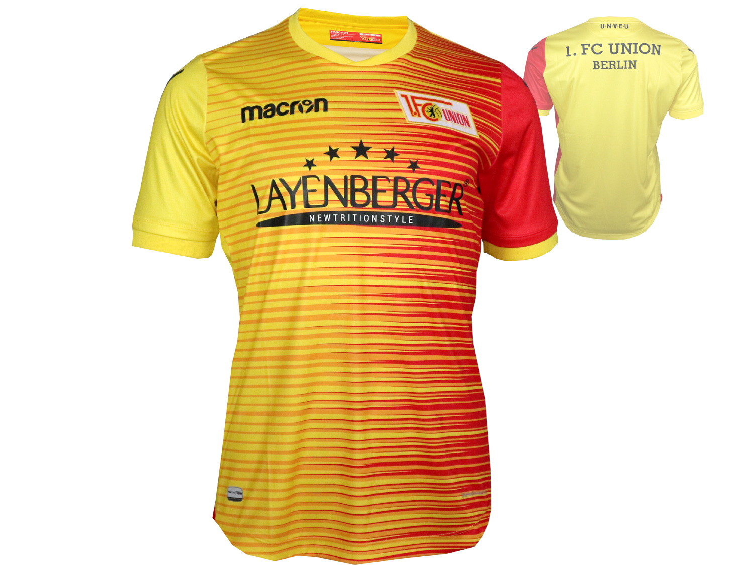 Macron 1.FC Union Berlin 3rd Fußball Trikot Macron 1.FC Union Berlin 3rd Fußball Trikot