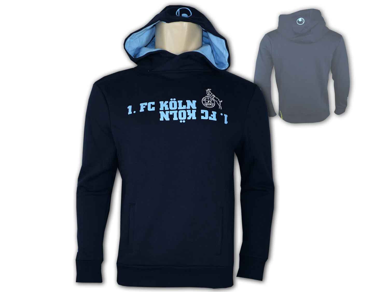 Uhlsport 1. FC Köln Kinder Hoody marine Effzeh ...