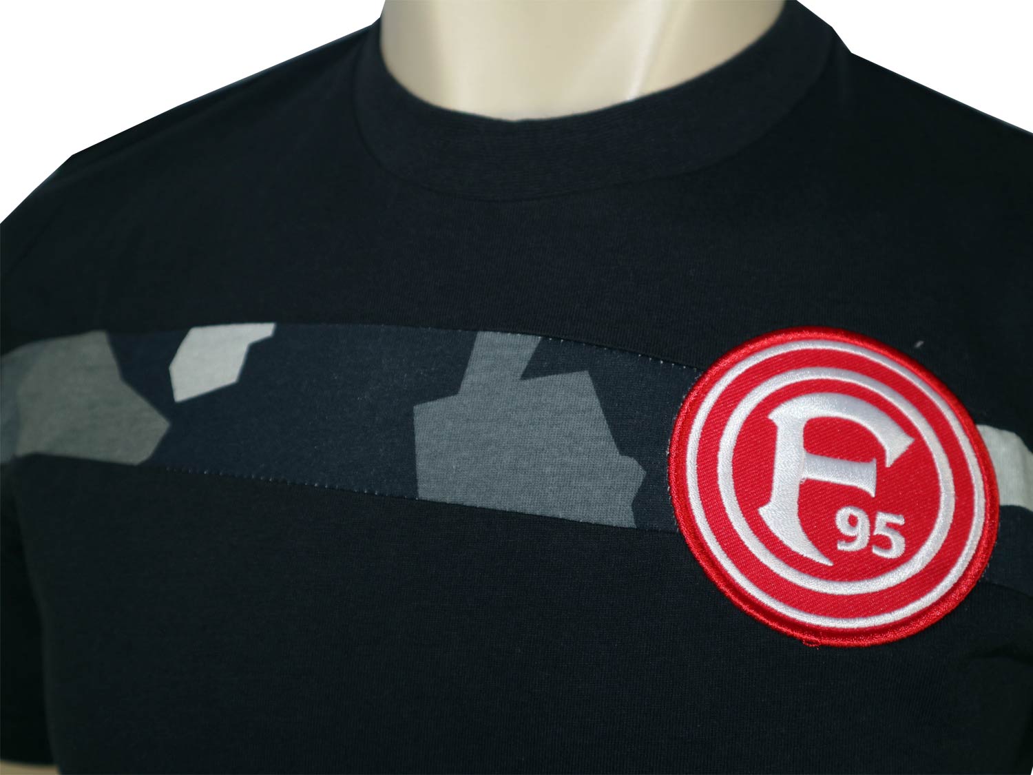 uhlsport Fortuna D/üsseldorf T-Shirt schwarz F95 Fan Shirt Fanartikel Jersey