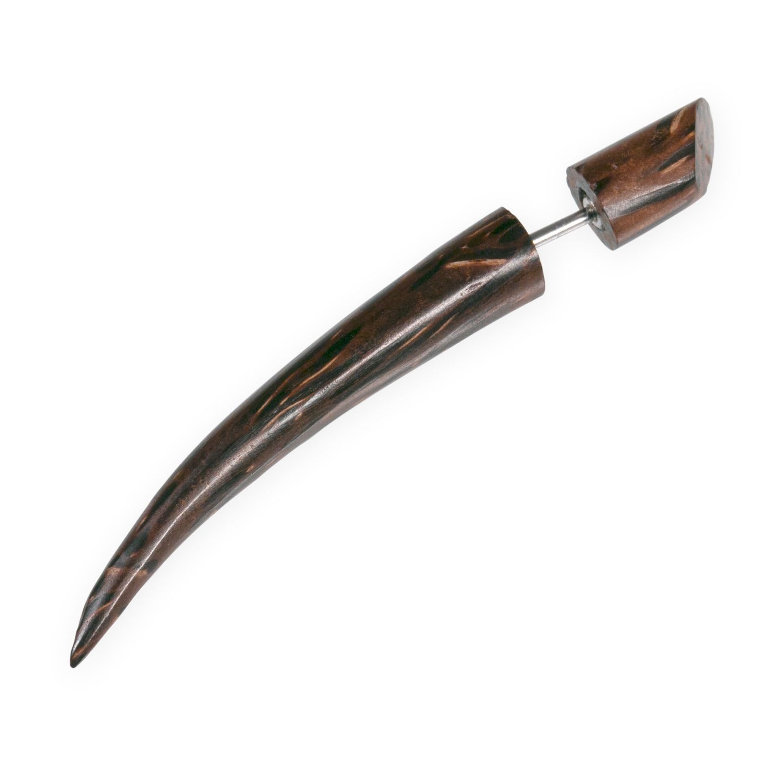Fake Taper Stretcher Piercing Curved Taper made Palm Wood Fly
