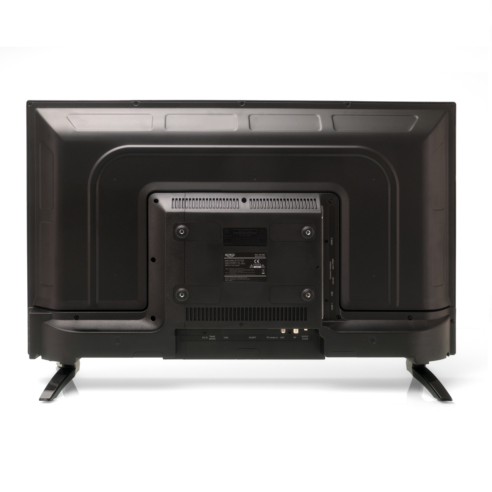 Camping LED TV Fernseher 32 Zoll 12V und 230V Xoro 3247 LCD DVBT2 SAT