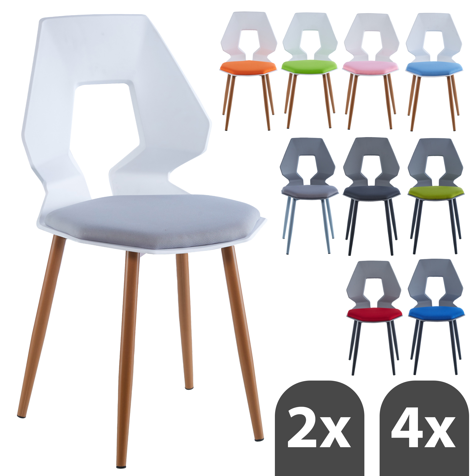 2er 4er Set Design Stühle Esszimmerstühle Küchentühle Wohnzimmerstuhl