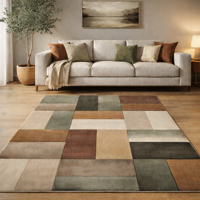 Maui - Tapis design moderne - Tendance vert coloré