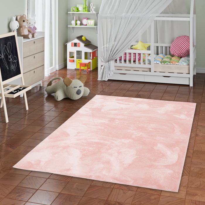 Kinder und Jugend Super Soft Fellteppich Pearl Kids Rosa