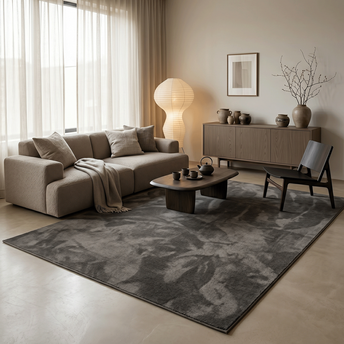 Luxus Super Soft Hochflor Langflor Teppich Melia Anthrazit