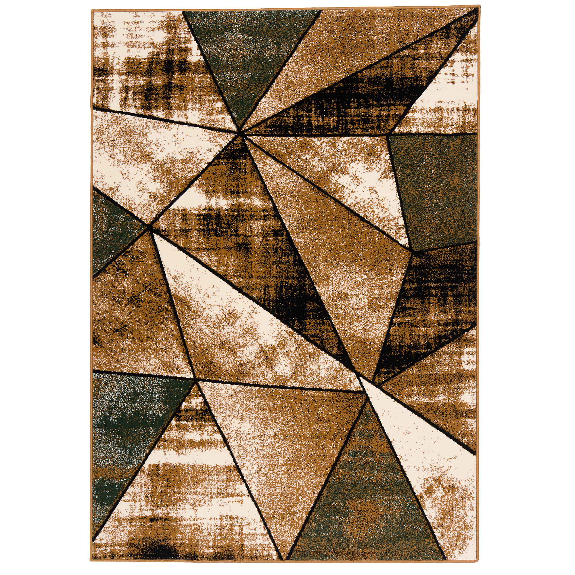 Vintage Teppich Antea - Kurzflor 80x150cm Blumen Blau