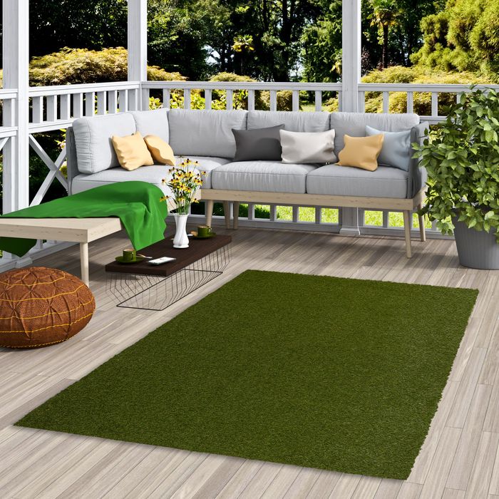 Kunstrasen Rasenteppich Outdoor für Balkon, Terrasse und Garten