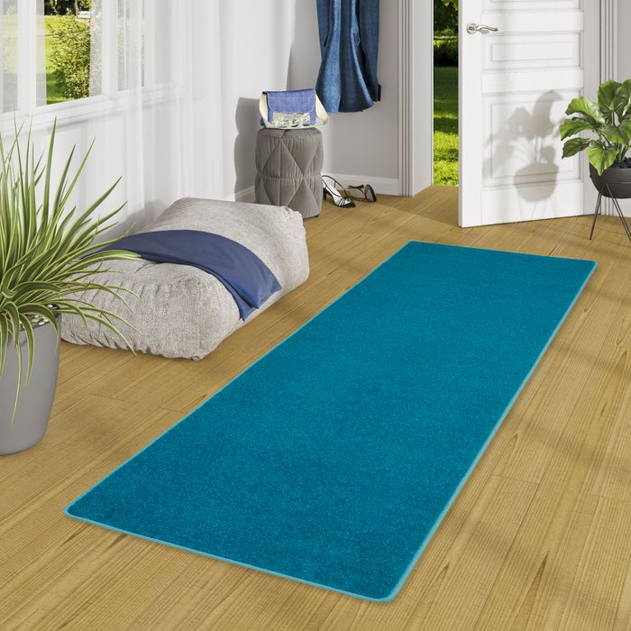 Tendance Velours Chemin de tapis Joy pétrole