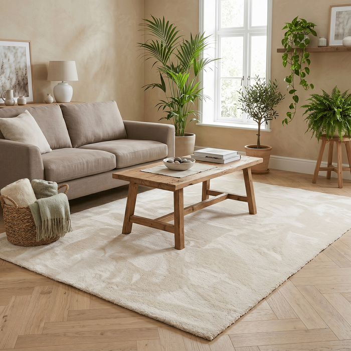 Super Soft Hochflorteppich Livorno Creme