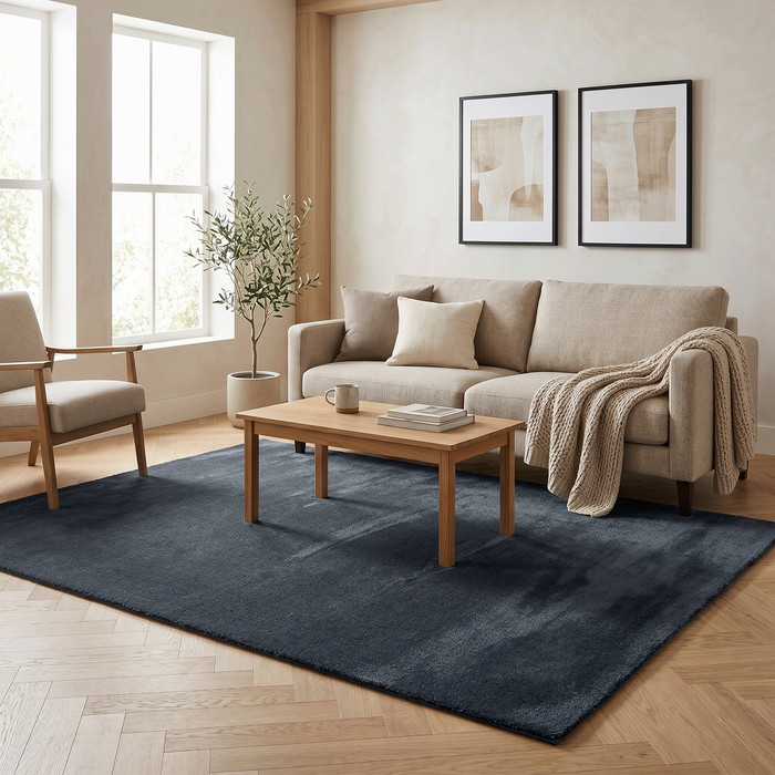 Super Soft Hochflorteppich Livorno Anthrazit