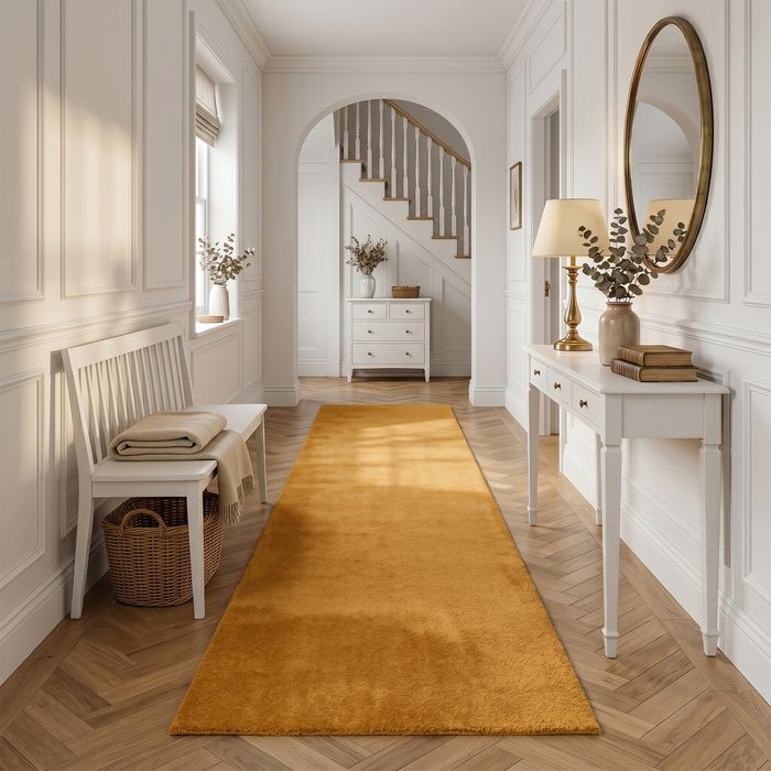 Super Soft Hochflor Läufer Livorno Terrakotta