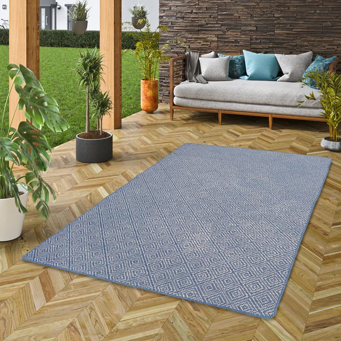 In- und Outdoor Teppich Beidseitig Newport Vintage Blau