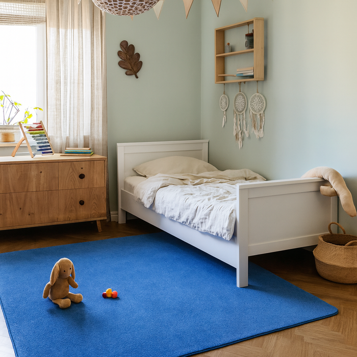 Tapis pour Enfants en Velours Joy Kids Bleu