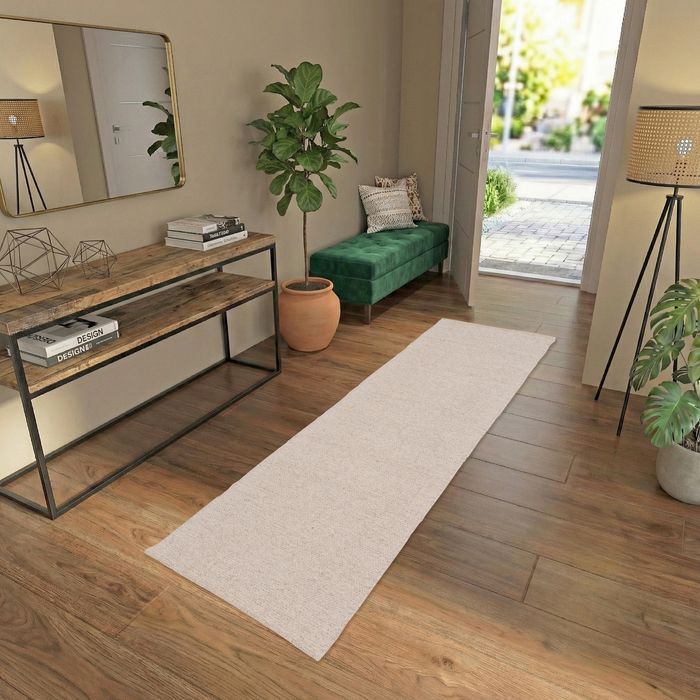 Tapis naturel en laine Alva naturelle