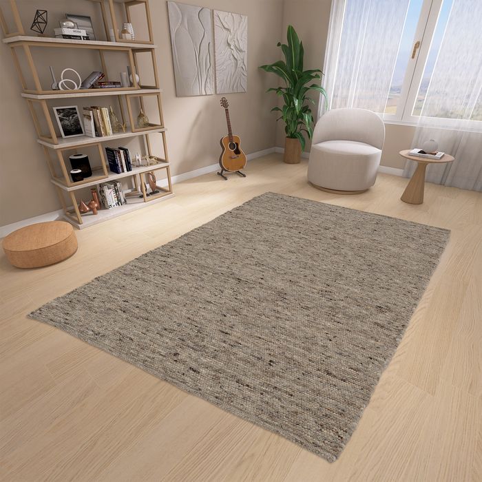 Alaska - Tapis en laine naturelle - Moucheté Naturel