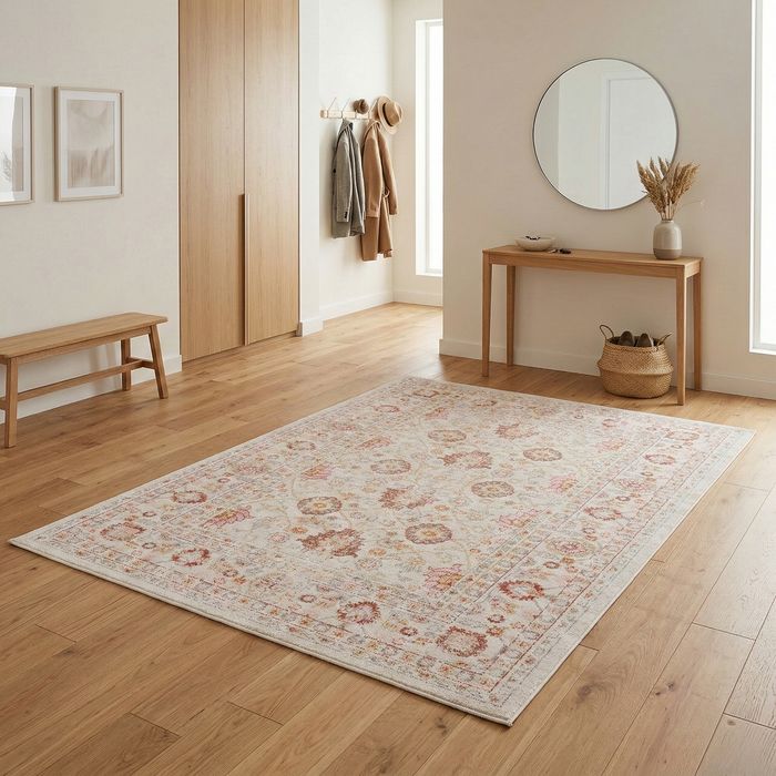 Indoor Outdoor Teppich Lagos Vintage Orient Creme