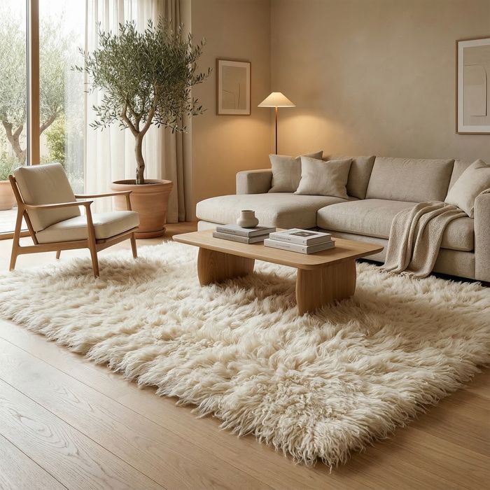 Natur Teppich Flokati Supreme – Natur Creme